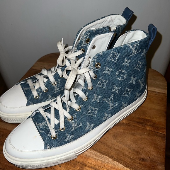 Denim Louis V sneakers - Picture 1 of 2